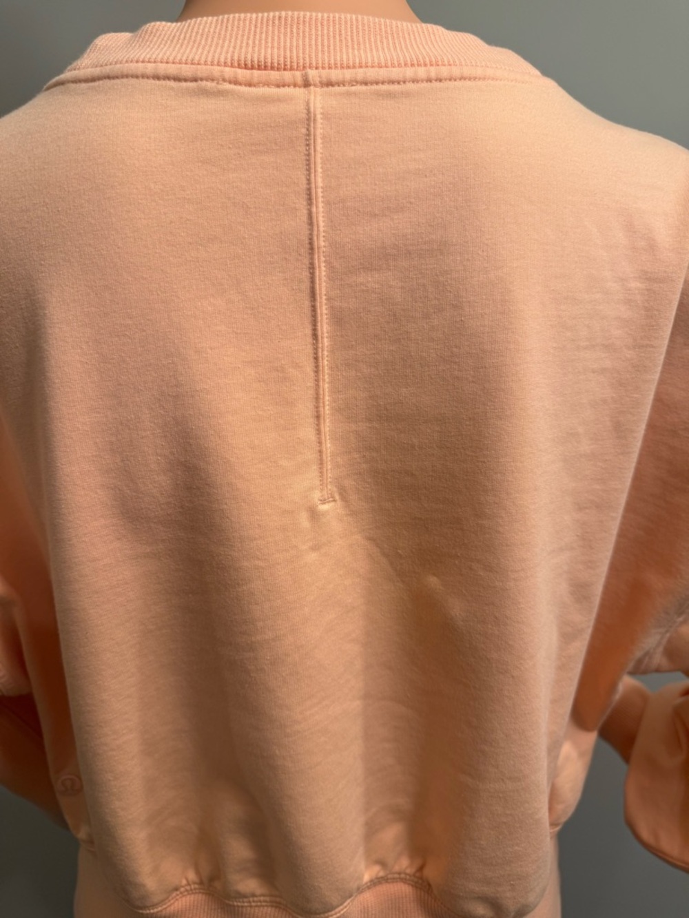 Lululemon Ribbed Contoured-Waist Crew Neck Pullover Malibu Peach Sz 10 NWOT - Picture 8 of 13